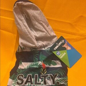 Vibrant Life XS Pet Hoodie with Tropical Print